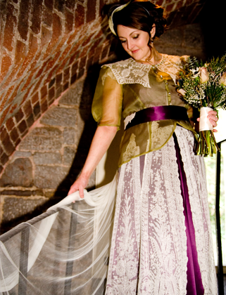 bespoke vinatage wedding dress